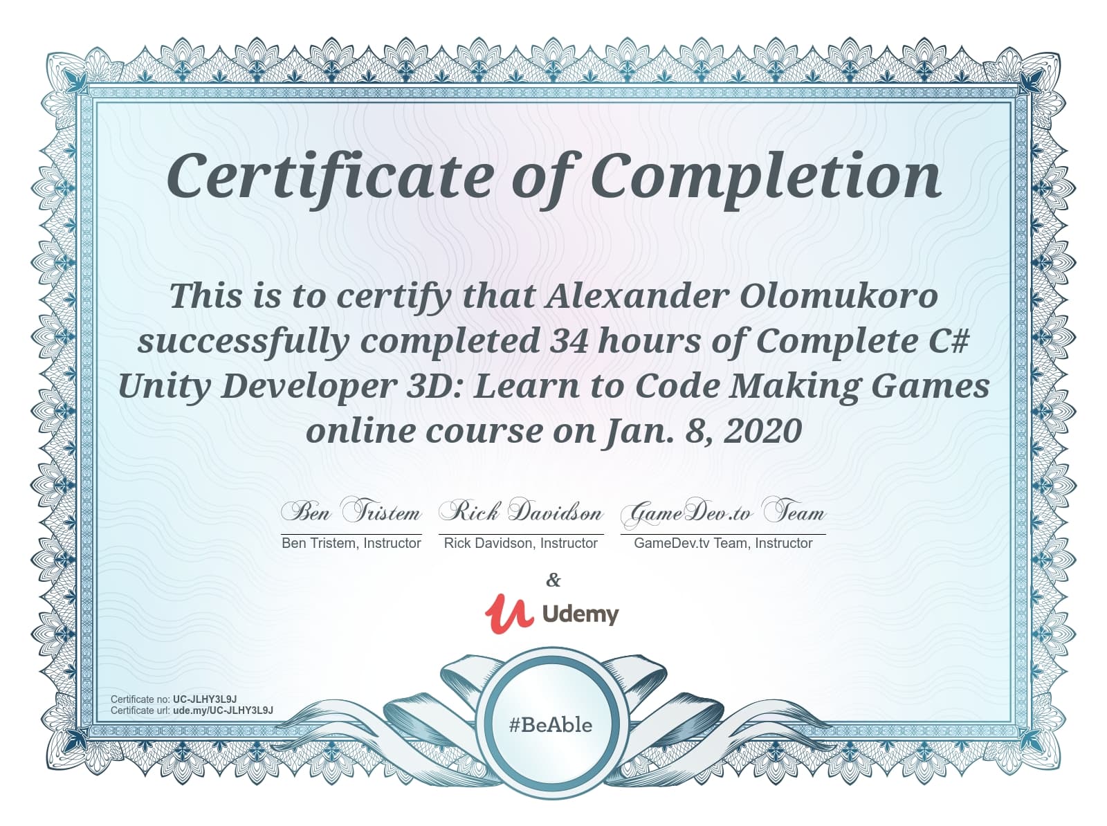 Complete C# Unity Game Developer 2D